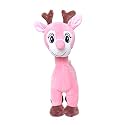Deer Teddy Bear Animal Soft Stuffed Plush Toy for Kids Birthday (Colour: Pink Size:32 cm)