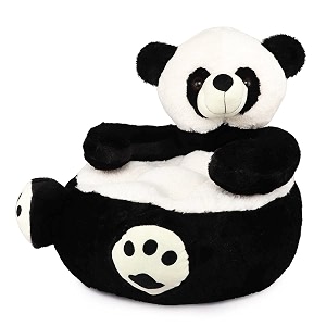 plush sitting panda armchair with backrest  cushion comfortable seat soft toy for kids 1-3 years