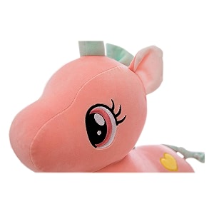 soft long soft lovable hugable cute giant life size teddy bear 32 cm unicorn pink