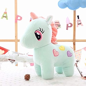soft long soft lovable hugable cute giant life size teddy figure bear 32 cm unicorn blue lovely teddy figure