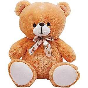 soft toys long soft lovable huggable cute giant life size teddy figure child safe best for birthday gift valentine gift for girlfriend 2 feet brown