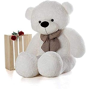 soft toys long soft lovable huggable cute giant life size teddy figure child safe best for birthday gift valentine gift for girlfriend 65 feet white