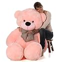 Soft Toys Long Soft Lovable Huggable Cute Giant Life Size Teddy Figure Child Safe Best for Birthday Gift Valentine Gift for Girlfriend 2 FEET Pink