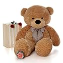 Soft Toys Long Soft Lovable Huggable Cute Giant Life Size Teddy Figure Child Safe Best for Birthday Gift Valentine Gift for Girlfriend 3 FEET Brown