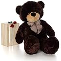 Soft Toys Long Soft Lovable Huggable Cute Giant Life Size Teddy Figure Child Safe Best for Birthday Gift Valentine Gift for Girlfriend 6 FEET Chocolate