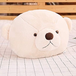 softness long soft lovable hugable cute giant life size teddy bear head pillow teddy