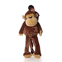Softness Long Soft Lovable hugable Cute Giant Life Size Teddy Bear (4 feet Monkey, Dark Brown)