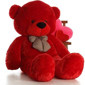 softness long soft lovable huggable cute giant life size teddy bear easly washable 100 child safe best gift for birthday gift valentine gift for girlfriend 6 feet red