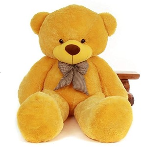 softness long soft lovable huggable cute giant life size teddy bear easly washable 100 child safe best gift for birthday gift valentine gift for girlfriend 6 feet yellow
