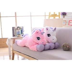 softness unicorn plush toys giant size unicorn stuffed animal horse toy soft unicornio peluche doll gift children white 75cm