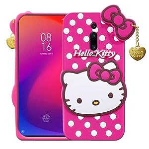 clickaway back cover redmi k20k20 pro hello kitty 360 degree protection soft silicon rubber bumper back hello kitty back cover xiaomi redmi k20k20 pro - pink please check your phone model before buying