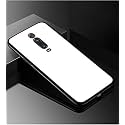 ClickAway Back Cover Redmi K20/K20 Pro Series - Luxurious Toughened Glass with Shockproof TPU Hard Bumper Back Glass Back Cover Xiaomi Redmi K20/K20 Pro - White Glass (Please check your phone model before buying