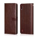 Back Cover Samsung Galaxy A10 Vintage Leather Flip Cover Case for | Inner TPU | Foldable Stand | Wallet Card Slots Vintage Flip Cover Samsung Galaxy A10 - Brown Flip (Please check your phone model before buying