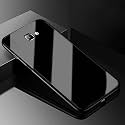 ClickAway Back Cover Samsung Galaxy J7 Prime/On7 Prime Series - Luxurious Toughened Glass with Shockproof TPU Hard Bumper Back Glass Back Cover Samsung Galaxy J7 Prime/On7 Prime - Black Glass (Please check your phone model be