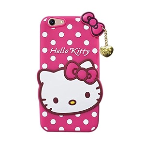 clickaway back cover vivo v7 plus hello kitty 360 degree protection soft silicon rubber bumper back hello kitty back cover vivo v7 plus - pink kitty please check your phone model before buying