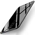ClickAway Back Cover Xiaomi Redmi Note 8 Pro Series - Luxurious Toughened Glass with Shockproof TPU Hard Bumper Back Glass Back Cover Xiaomi Redmi Note 8 Pro - Black Glass (Please check your phone model before buying
