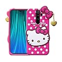 ClickAway Back Cover Xiaomi Redmi Note 8 Pro Hello Kitty 360 Degree Protection Soft Silicon Rubber Bumper Back Hello Kitty Back Cover Xiaomi Redmi Note 8 Pro - Pink (Please check your phone model before buying