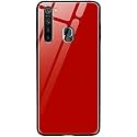ClickAway Back Cover Xiaomi Redmi Note 8 Series - Luxurious Toughened Glass with Shockproof TPU Hard Bumper Back Glass Back Cover Xiaomi Redmi Note 8 - Red Glass (Please check your phone model before buying