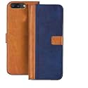 Flip Cover for Apple iPhone 7G || Genuine Leather with Viewing Stand &amp; 3 Card Holder || (Antique Double Shade) Multi-Coloured (Please Check Your Phone Model Before Buying