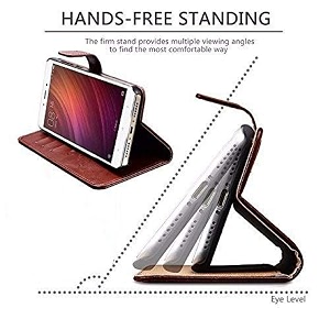 flip cover for realme 7 pro pu leather vintage case with card holder and magnetic stand brown please check your phone model before buying