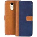 Flip Cover for Redmi Note 4 || Genuine Leather with Viewing Stand &amp; 3 Card Holder || (Antique Double Shade) Multi-Coloured (Please Check Your Phone Model Before Buying