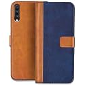 Flip Cover for Samsung Galaxy A70 || Genuine Leather with Viewing Stand &amp; 3 Card Holder || (Antique Double Shade) Multi-Coloured (Please Check Your Phone Model Before Buying