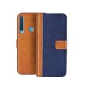 Flip Cover for Samsung Galaxy A9 2018 || Genuine Leather with Viewing Stand &amp; 3 Card Holder || (Antique Double Shade) Multi-Coloured (Please Check Your Phone Model Before Buying