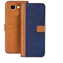 Flip Cover for Samsung Galaxy J4 Plus || Genuine Leather with Viewing Stand &amp; 3 Card Holder || (Antique Double Shade) Multi-Coloured (Please Check Your Phone Model Before Buying