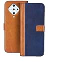 Flip Cover for Vivo S1 Pro || Genuine Leather with Viewing Stand &amp; 3 Card Holder || (Antique Double Shade) Multi-Coloured (Please Check Your Phone Model Before Buying