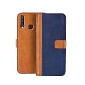 Flip Cover for Vivo U10 || Genuine Leather with Viewing Stand &amp; 3 Card Holder || (Antique Double Shade) Multi-Coloured (Please Check Your Phone Model Before Buying