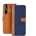 Flip Cover for VIVO V15 PRO || Genuine Leather with Viewing Stand &amp; 3 Card Holder || (Antique Double Shade) Multi-Coloured (Please Check Your Phone Model Before Buying
