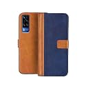 Flip Cover for Vivo Y51A || Genuine Leather with Viewing Stand &amp; 3 Card Holder || (Antique Double Shade) Multi-Coloured (Please Check Your Phone Model Before Buying