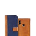 Flip Cover for Vivo Y83 Pro || Genuine Leather with Viewing Stand &amp; 3 Card Holder || (Antique Double Shade) Multi-Coloured (Please Check Your Phone Model Before Buying