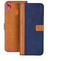 Flip Cover for Vivo Y91i / Vivo Y90 || Genuine Leather with Viewing Stand &amp; 3 Card Holder || (Antique Double Shade) Multi-Coloured (Please Check Your Phone Model Before Buying