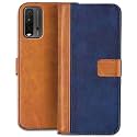 Flip Cover for Xiaomi Redmi 9 Power || Genuine Leather with Viewing Stand &amp; 3 Card Holder || (Antique Double Shade) Multi-Coloured (Please Check Your Phone Model Before Buying