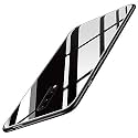 ClickAway Glass Back Case Cover for Oneplus 8|Glass Case|Light Slim|Non-Slip|Shockproof|Soft TPU|Designer Case|Electroplate|Scratch Resistance|Hybrid Protection Case|Black CA703 (Please check your phone model before buying