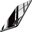 ClickAway Glass Back Case Cover for Oppo A52|Glass Case|Light Slim|Non-Slip|Shockproof|Soft TPU|Designer Case|Electroplate|Scratch Resistance|Hybrid Protection Case|Black CA883 (Please check your phone model before buying