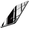 ClickAway Glass Back Case Cover for Vivo Y30|Glass Case|Light Slim|Non-Slip|Shockproof|Soft TPU|Designer Case|Electroplate|Scratch Resistance|Hybrid Protection Case|Black CA829 (Please check your phone model before buying