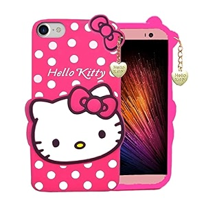 clickaway hello kitty case for apple iphone 7g 3d soft cute cover for girlswomen silicone rubber back cover with pendant-baby pinkpink please check your phone model before buying