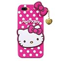 Hello Kitty Case for Realme C1 |3D Soft Cute Cover for Girls/Women |Silicone Rubber Back Cover with Pendant-Baby Pink/Pink (Please Check Your Phone Model Before Buying