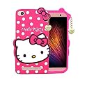 ClickAway Hello Kitty Case for Xiaomi Redmi S2 |3D Soft Cute Cover for Girls/Women |Silicone Rubber Back Cover with Pendant-Baby Pink/Pink (Please Check Your Phone Model Before Buying
