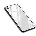 ClickAway Oppo F1s Glass Case, Luxurious Soft Edge Protective TPU Bumper Stunning Design Glass Back Cover for Oppo F1s -(White) CA1007 (Please Check Your Phone Model Before Buying
