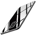 ClickAway ?Poco M2 Pro Glass Case, Luxurious Soft Edge Protective TPU Bumper Stunning Design Glass Back Cover for Poco M2 Pro -(Black) CA1226 (Please Check Your Phone Model Before Buying