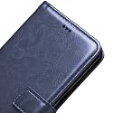 PU Leather Flip Wallet Case with TPU Shockproof Cover for Poco x2 CA534 Blue (Please Check Your Phone Model Before Buying