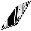 ClickAway Realme 6i Glass Case, Luxurious Soft Edge Protective TPU Bumper Stunning Design Glass Back Cover for Realme 6i -(Black) (Please Check Your Phone Model Before Buying
