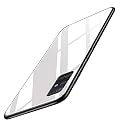 ClickAway ?Samsung m51 Back Cover Glass Back Shock Proof Glossy Glass Hard Back Case Cover for Samsung Galaxy M51 Case (Samsung M51, Glass White) CA590 (Please Check Your Phone Model Before Buying