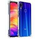 ClickAway Shock Proof Protective Soft Bumper Corners Back Case/Cover[Transparent] Compatible with Redmi Note 7/Note 7S/ Note 7 pro (2019 CA472 (Please Check Your Phone Model Before Buying