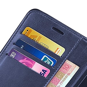 vintage leather flip cover case for realme 7 pro inner tpu  foldable stand  wallet card slots  for realme 7 pro blue please check your phone model before buying