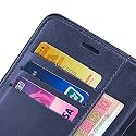 Vintage Leather Flip Cover Case for Realme 7 Pro| Inner TPU | Foldable Stand | Wallet Card Slots | for Realme 7 Pro (Blue) (Please Check Your Phone Model Before Buying