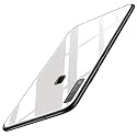 ClickAway Vivo Z1 pro Glass Case, Luxurious Soft Edge Protective TPU Bumper Stunning Design Glass Back Cover for Vivo Z1 pro -(White) CA1146 (Please Check Your Phone Model Before Buying